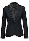Roskiky Eingekerbter Blazer mit Revers Taschen und Knöpfe...