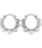 Silber Ohrringe KARMA - 925 Sterling - Hängend 2,5 cm -...