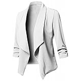 YIFANG Regenjacke Damen Elegant 3/4 Ärmel Blazer Open...