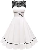 Bbonlinedress Damen Cocktailkleid Rockabilly Spitzenkleid...