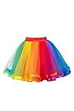 BABYONLINE D.R.E.S.S.® Mädchen Tüll Tutu Rock Regenbogen...