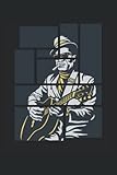 Retro Blues Man plays Guitar - Jazz: Notebook for Music...