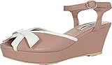 Lulu Hun Damen Schuhe Connie 50s Schleife Sandalen Wedges...