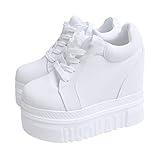 ACE SHOCK Damen Fashion Plateau Sneaker High Hidden Heel...