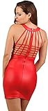 MISS NOIR Damen Wetlook Sexy Kleid S-3XL Partykleid Clubwear...