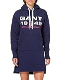 GANT Damen D2. Retro Shield Hoodie Dress Kleid, Classic...