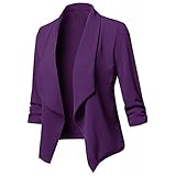 CHENGY Damen Blazer Elegant 3/4 Ärmel Anzugjacke Open...