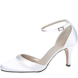 Rainbow Club Brautschuhe Amanda - Damen Pumps gepolstert,...