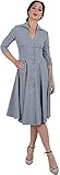 Voodoo Vixen Damen Kleid Barbara Glencheck 50s Swing Dress...