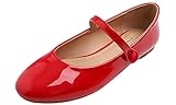 Feversole Mary Jane Lack Damenschuhe Flache Pumps...
