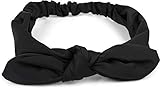 styleBREAKER Damen Haarband einfarbig mit Schleife und...