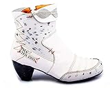 TMA 8909 Damen Stiefeletten Leder Weiss - EUR 40