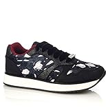Ruby Shoo Damen Turnschuhe Suzie Floral SAMT Sneaker Schwarz...