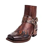 Hotberry Winterstiefel Herren Stiefeletten Retro Stickerei...