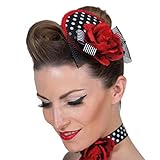 NET TOYS Bezaubernde Rockabilly Haarspange mit Minihut -...