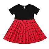 Alwayswin Kinder Mädchen Vintage Kleid Polka Dot Prinzessin...