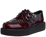 T.U.K. Shoes Women's Burgundy Rub-Off Low Viva Creeper EU38...