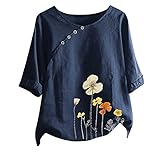SNKSDGM Oversize Shirt Damen Vintage Frauen lässig T-Shirt...