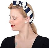 Unbekannt Damen Haarband Natalie Sailor Streifen Rockabilly...