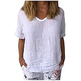 Masrin Damen Tops Vintage Sonnenblume Katze gedruckt T-Shirt...