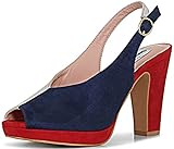 Lulu Hun Damen Schuhe Ada Slingback Retro High Heels Pumps...