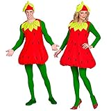 Widmann - Kostüm Erdbeere, Kleid, Kopfschmuck,...