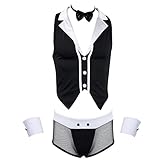 Freebily 4tlg Herren Barkeeper-Kostüm Kellner-Outfit Erotik...