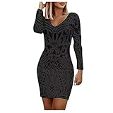 Kleider Damen, Schlitz Cocktailkleid Frauen Wrap Minikleid...