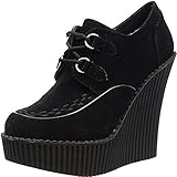 Demonia CREEPER-302, Damen Sneakers, Schwarz (Blk Vegan...