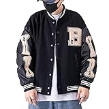 Moshtashio Herren College Jacke Baseballjacke Unisex Mode...