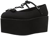Demonia Damen Cli08/Bca Flache Sandalen, Schwarz (Schwarz;...