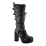 Demonia Gothika-200 - Gothic Steampunk Plateau Stiefel...