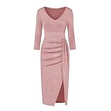 Ansenesna Abendkleider Damen mit Schlitz Glitzer Elegant...