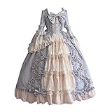 Damen Steampunk Gothic Kostüm Kleider Vintage Gothic Kleid...