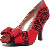 Ruby Shoo Damen Harper Absätze Schuhe Rot 38 EU