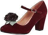 Lulu Hun Damen Schuhe Gloria Roses Samt Retro Riemchen Pumps...