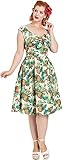 Voodoo Vixen Damen Kleid Dana Tropical Cherry Ananas Dress...