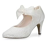 Rainbow Club Brautschuhe Lisbeth - Damen, Mary Jane Pumps,...