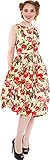 Voodoo Vixen Damen Kleid Laura Butterfly Peony Swing Dress...