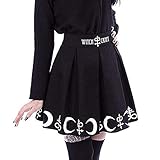 Zilosconcy Damen Kleider Sommer Punk Schnürung Rückenfrei...
