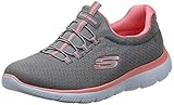 Skechers Damen Summits Sneaker, Grey Pink, 39 EU