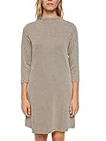 ESPRIT Recycelt: Jerseykleid mit Hahnentritt-Muster