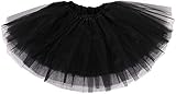 Damen Tütü Rock Minirock 3 Lagen Petticoat Tanzkleid...