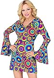 70er Jahre Retro Kostüm Bubbles für Damen - Kleid -...