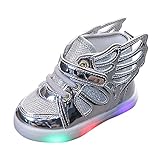Unsex Mary Jane Sneaker Lauflernschuhe mit LED-Lichtleuchte...