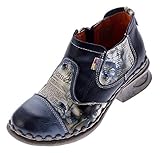 TMA Damen Leder Comfort Knöchel Schuhe 5195 Halb Schuhe...