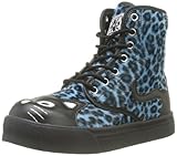T.U.K. Shoes 7 Eye Kitty Sneaker, Boots Damen, Blau - Blau...