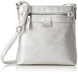 Gabor bags INA Damen Umhängetasche S, silver, 23x3x22