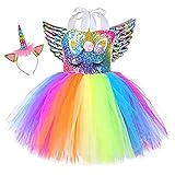Sincere Party Girls Einhorn Tüll Tutu Kleid Flauschige...