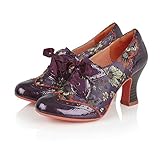 Ruby Shoo Daisy Schnürschuh im Vintage-Stil, Violett,...